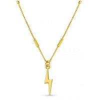 Orelia Metal Lightning Charm Necklace