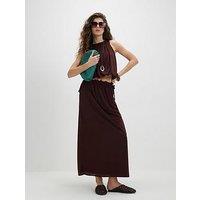 River Island Maxi Skirt - Brown