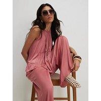 River Island Airflow Halter Top - Pink