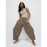 River Island Tailored Elasticated Balloon Trouser - Beige