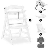 Hauck Alpha Highchair Premium Bundle - White