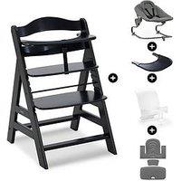 Hauck Alpha Highchair Premium Bundle - Black