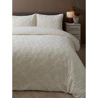 The Very Collection Argyle Knit Fleece Duvet Set