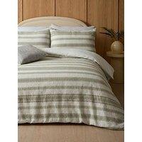The Very Collection Soft Waffle Stripe Duvet Set