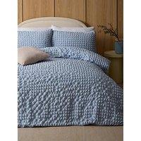 The Very Collection Pippa Seersucker Duvet Set - Blue