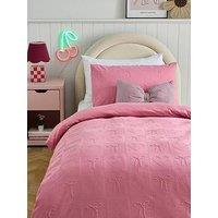 The Very Collection Heart And Bow Embossed Duvet Set