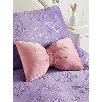 The Very Collection Pink Bow Shaped Cushion