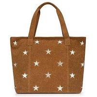 Jones Bootmaker Suede Star Bucket Bag - Tan