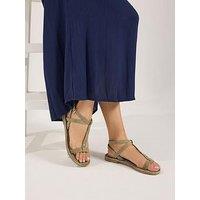 Long Tall Sally Faux Leather Gladiator Sandal - Cream