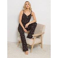 Long Tall Sally Tall Ditsy Berry Cami Wide Leg Pj Set