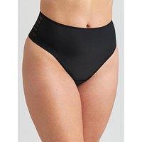 Miss Mary Of Sweden Stay Fresh Air Maxi Thong - Black