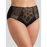 Miss Mary Of Sweden Lace Charm Maxi Panty - Black