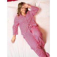 Jim Jam The Label Stripe Pyjama Set - Red