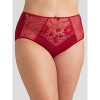 Miss Mary Of Sweden Lace Charm Maxi Panty - English Red