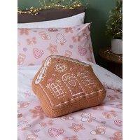 The Very Collection Gingerbread House Shaped Cushion
