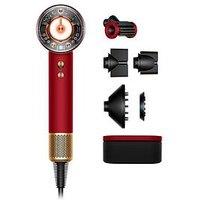 Dyson Supersonic Nural Hair Dryer Red Velvet/Gold Straight And Wavy