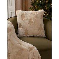 The Very Collection Cosy Christmas Tree Cushion 45X45Cm - Natural
