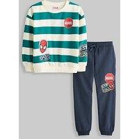 The Very Collection Spiderman Marvel Stripe Sweat Set