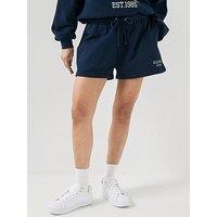 Tommy Hilfiger Varsity Crest Sweatshort - Blue