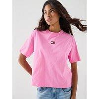 Tommy Jeans Tjw Boxy Badge T-Shirt - Pink