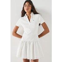 Tommy Jeans Tjw Rib Poplin Mix Polo Dress