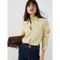 Tommy Hilfiger Summer Poplin Regular Shirt - Yellow