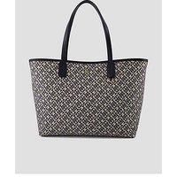 Tommy Hilfiger Icon Th Monogram Jacquard Tote Bag - Blue