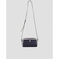 Tommy Hilfiger Colour-Blocked Th Monogram Crossbody Camera Bag - Blue