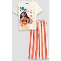 The Very Collection Disney Moana Stripe Leg Pyjamas