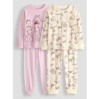 The Very Collection 2 Pack Disney Princess Pyjamas - Pink