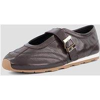 Tommy Hilfiger Bella Ballet Mary Jane Leather Trainers - Brown