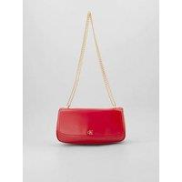 Calvin Klein Ck Convertible Chain Small Bag - Red