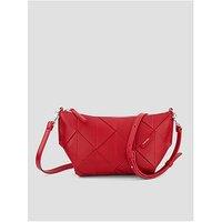 Calvin Klein Woven Shoulder Bag - Red