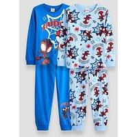 The Very Collection 2 Pack Spidey And Friends Pyjamas - Blue