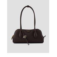 Calvin Klein Emblem Pebble Shoulder Bag - Brown