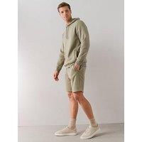 The Very Collection Cotton Rich Essentials Jogger Shorts - Sage Green
