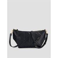 Calvin Klein Woven Shoulder Bag - Black