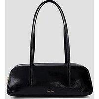 Calvin Klein Foil Logo Glossy Bauletto - Black