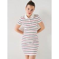 Tommy Jeans Rib Bodycon Polo Dress - Cream