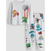 The Very Collection Marvel Back Print Pyjamas - Grey