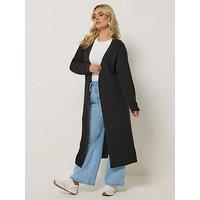 Yours Curve Maxi Cardigan - Black