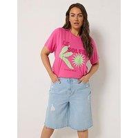 Yours Curve Denim Jort