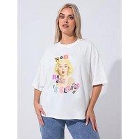 Yours Curve Not Here To Please T-Shirt - White
