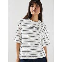 Tommy Hilfiger Classic Script Trapeze T-Shirt - Blue