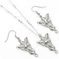 Lord Of The Rings The Lord Of The Rings Evenstar Earrings And Necklace Gift Set