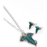 Lord Of The Rings The Lord Of The Rings Leaf Of Lorien Earrings And Necklace Gift Set