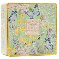 English Garden Tin Of Honey & Oat Biscuits