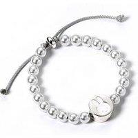 Miffy White Beaded Bracelet With Charm