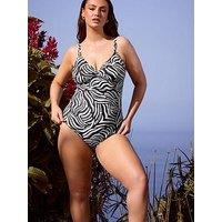 Yours Curve Loop Detail Swimsuit - Black