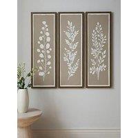 The Very Collection Set Of 3 Botanical Canvas 30X90Cm - Fsc Certified